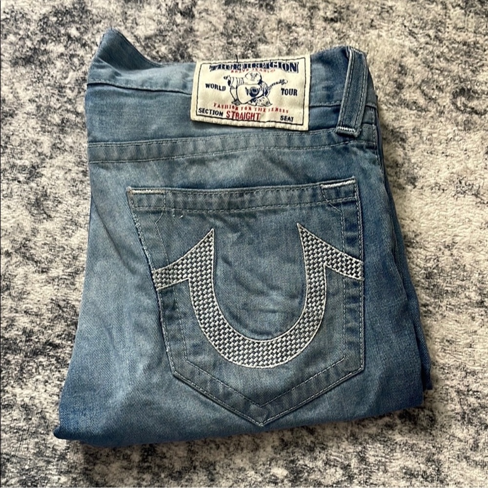 True Religion Blue Jeans 31W 34L